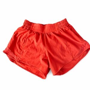 Lululemon Run Shorts Size 6 Red 4” Inseam Athletic Workout Shorts